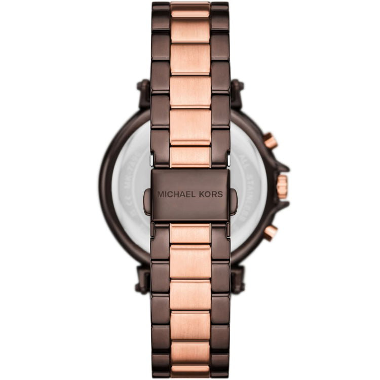  Shop Authentic Michael Kors Maren Chronograph Brown Dial Two Tone Steel Strap Watch for Women - MK7496 - Luxxuri