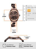  Shop Authentic Michael Kors Lennox Analog Brown Dial Two Tone Steel Strap Watch for Women - MK7501 - Luxxuri