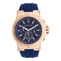 Michael Kors Dylan Blue Dial Blue Rubber Strap Watch for Men - MK8295
