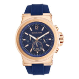  Shop Authentic Michael Kors Dylan Blue Dial Blue Rubber Strap Watch for Men - MK8295 - Luxxuri