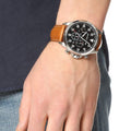  Shop Authentic Michael Kors Gage Chronograph Quartz Black Dial Brown Leather Strap Watch For Men - MK8333 - Luxxuri