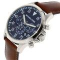  Shop Authentic Michael Kors Gage Chronograph Blue Dial Brown Leather Strap Watch For Men - MK8362 - Luxxuri