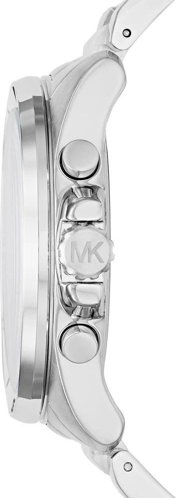  Shop Authentic Michael Kors Brecken Chronograph Blue Dial Two Tone Steel Strap Watch For Men - MK8437 - Luxxuri