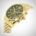  Shop Authentic Michael Kors Lexington Chronograph Green Dial Gold Steel Strap Watch for Men - MK8446 - Luxxuri