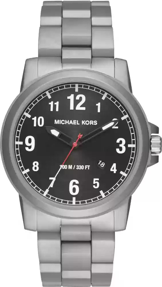  Shop Authentic Michael Kors Paxton Analog Black Dial Silver Steel Strap Watch For Men - MK8500 - Luxxuri