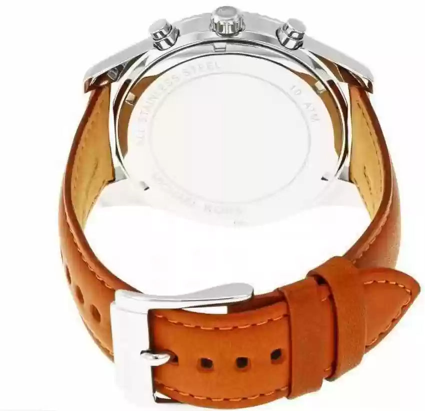  Shop Authentic Michael Kors Lexington Chronograph Blue Dial Brown Leather Strap Watch For Men - MK8537 - Luxxuri