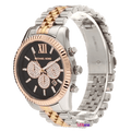  Shop Authentic Michael Kors Lexington Chronograph Crystals Black Dial Two Tone Steel Strap Watch for Men - MK8714 - Luxxuri
