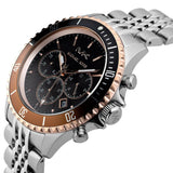  Shop Authentic Michael Kors Bayville Chronograph Black Dial Silver Steel Strap Watch For Men - MK8725 - Luxxuri