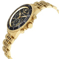  Shop Authentic Michael Kors Bayville Chronograph Black Dial Gold Steel Strap Watch For Men - MK8726 - Luxxuri