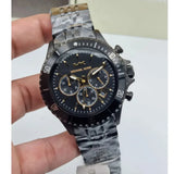 Shop Authentic Michael Kors Bayville Chronograph Black Dial Black Steel Strap Watch For Men - MK8750 - Luxxuri