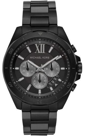  Shop Authentic Michael Kors Brecken Chronograph Black Dial Black Steel Strap Watch For Men - MK8858 - Luxxuri