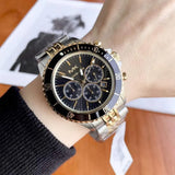 Shop Authentic Michael Kors Bayville Chronograph Black Dial Two Tone Steel Strap Watch For Women - MK8872 - Luxxuri