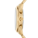  Shop Authentic Michael Kors Slim Runway Chronograph Gold Dial Gold Steel Strap Watch For Men - MK8909 - Luxxuri