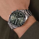  Shop Authentic Michael Kors Layton Chronograph Green Dial Silver Steel Strap Watch For Men - MK8912 - Luxxuri