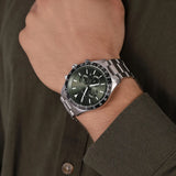  Shop Authentic Michael Kors Layton Chronograph Green Dial Silver Steel Strap Watch For Men - MK8912 - Luxxuri