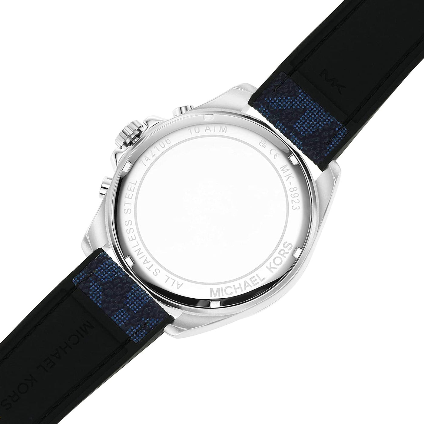  Shop Authentic Michael Kors Brecken Chronograph Blue Dial Blue Rubber Strap Watch For Men - MK8923 - Luxxuri