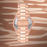  Shop Authentic Michael Kors Lennox Chronograph Black Dial Rose Gold Steel Strap Watch For Men - MK8940 - Luxxuri