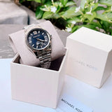  Shop Authentic Michael Kors Lexington Quartz Black Dial Silver Steel Strap Watch For Women - MK8946 - Luxxuri