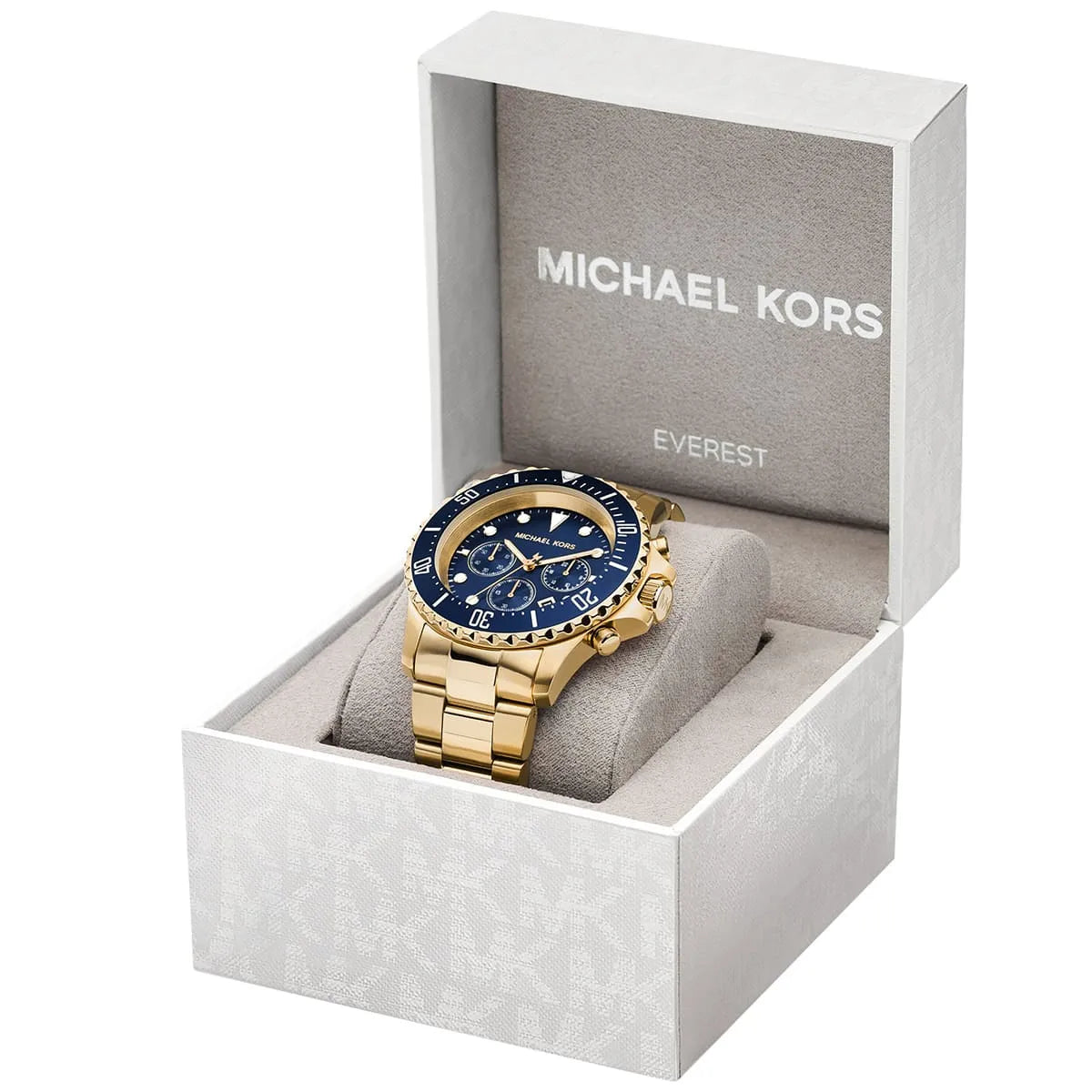  Shop Authentic Michael Kors Everest Chronograph Blue Dial Two Tone Steel Strap Watch For Men - MK8978 - Luxxuri