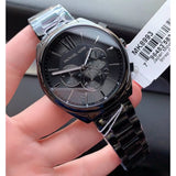  Shop Authentic Michael Kors Langford Chronograph Black Dial Black Steel Strap Watch For Men - MK8993 - Luxxuri