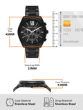  Shop Authentic Michael Kors Langford Chronograph Black Dial Black Steel Strap Watch For Men - MK8993 - Luxxuri