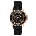  Shop Authentic Michael Kors Everest Chronograph Black Dial Black Silicone Strap Watch For Men - MK9055 - Luxxuri