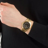  Shop Authentic Michael Kors Everest Three-Hand Black Dial Gold Steel Strap Watch For Men - MK9078 - Luxxuri