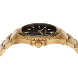 Shop Authentic Michael Kors Everest Three-Hand Black Dial Gold Steel Strap Watch For Men - MK9078 - Luxxuri