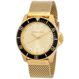  Shop Authentic Michael Kors Everest Chronograph Gold Dial Gold Mesh Strap Watch For Men - MK9083 - Luxxuri