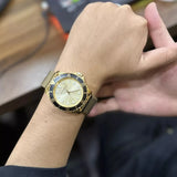  Shop Authentic Michael Kors Everest Chronograph Gold Dial Gold Mesh Strap Watch For Men - MK9083 - Luxxuri