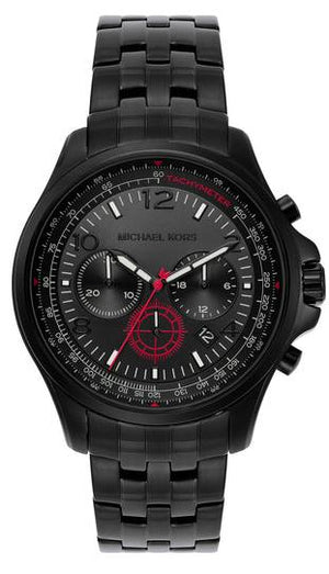  Shop Authentic Michael Kors Pilot Chronograph Black Dial Black Steel Strap Watch For Men - MK9127 - Luxxuri
