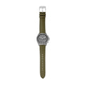 Michael Kors Pilot Chronograph Grey Dial Grey Leather Strap Watch for Men - MK9129