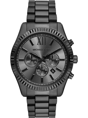  Shop Authentic Michael Kors Lexington Chronograph Black Dial Black Steel Strap Watch for Men - MK9154 - Luxxuri