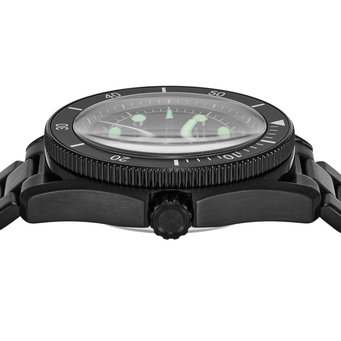  Shop Authentic Michael Kors Maritime Three Hand Black Dial Black Steel Strap Watch for Men - MK9181 - Luxxuri