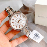  Shop Authentic Michael Kors Sofie Chronograph White Dial Two Tone Steel Strap Watch For Women - MK4353 - Luxxuri