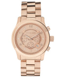  Shop Authentic Michael Kors Runway Chronograph Rose Gold Dial Rose Gold Steel Strap Watch for Men - MK8096 - Luxxuri