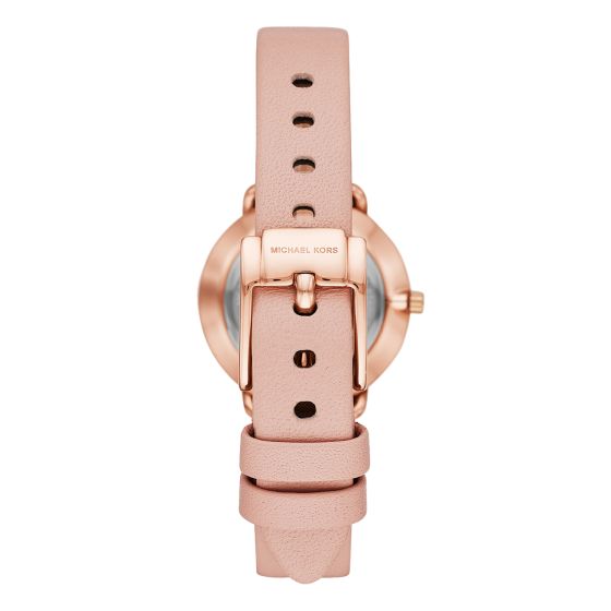  Shop Authentic Michael Kors Petite Portia Silver Dial Pink Rubber Strap Watch For Women - MK2735 - Luxxuri