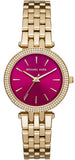  Shop Authentic Michael Kors Darci Quartz Mother of Pearl Red Dial Gold Steel Strap Watch For Women - MK3583 - Luxxuri