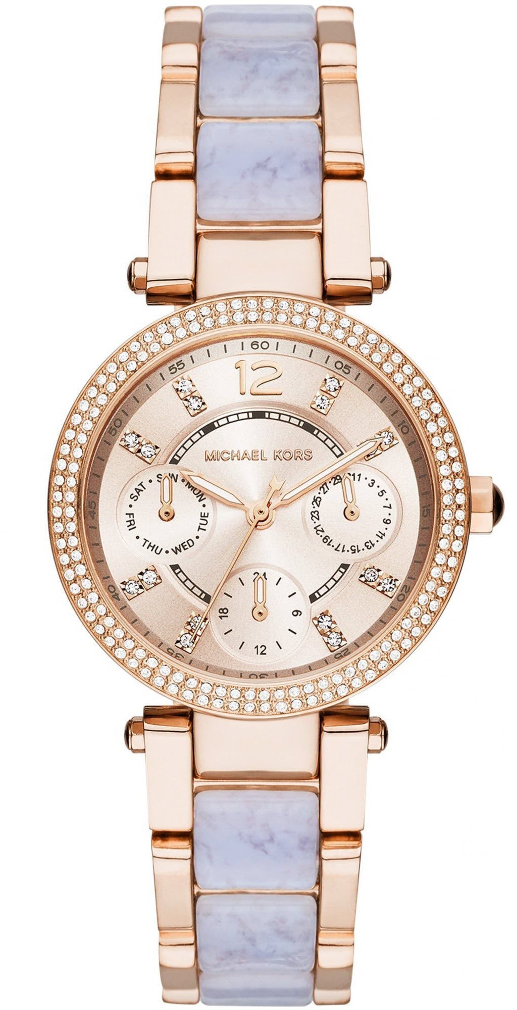  Shop Authentic Michael Kors Parker Gold Dial Two Tone Steel Strap Watch for Women - MK6327 - Luxxuri