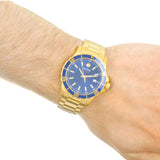  Shop Authentic Movado Series 800 Blue Dial Gold Steel Strap Watch For Men - 2600144 - Luxxuri