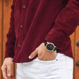  Shop Authentic Fossil The Minimalist 3H Black Dial Brown Leather Strap Watch for Men - FS5464 - Luxxuri