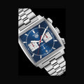  Shop Authentic Tag Heuer Monaco Automatic Chronograph Blue Dial Silver Steel Strap Watch for Men - CBL2111.BA0644 - Luxxuri
