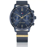  Shop Authentic Tommy Hilfiger Blake Quartz Blue Dial Blue Mesh Bracelet Watch for Men - 1782305 - Luxxuri