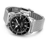  Shop Authentic Breitling Superocean Heritage B20 Automatic 42 Black Dial Silver Mesh Bracelet Watch for Men - AB2010121B1A1 - Luxxuri