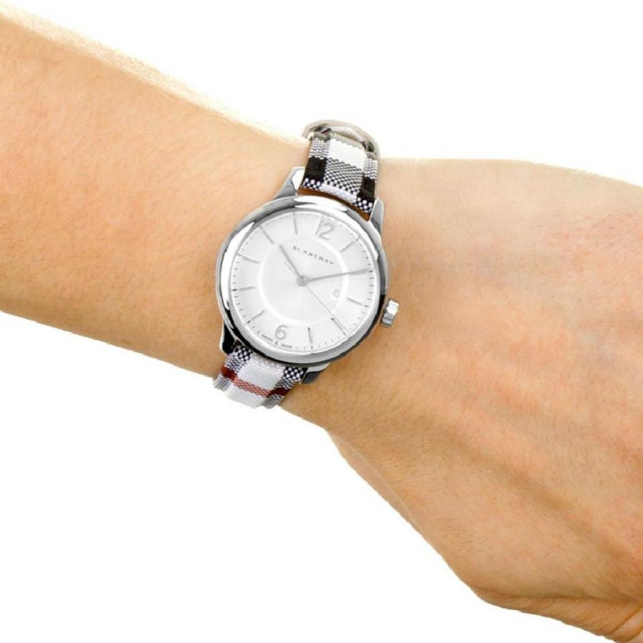  Shop Authentic Burberry Classic Stone Silver Dial Horseberry Black Leather Strap Watch for Women - BU10103 - Luxxuri