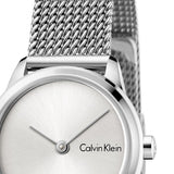  Shop Authentic Calvin Klein Minimal White Dial Silver Mesh Bracelet Watch for Women - K3M231Y6 - Luxxuri