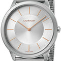  Shop Authentic Calvin Klein Minimal Silver Dial Silver Mesh Strap Watch For Men - K3M521Y6 - Luxxuri