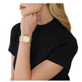  Shop Authentic Michael Kors Camille Chronograph White Dial Gold Steel Strap Watch For Women - MK7270 - Luxxuri