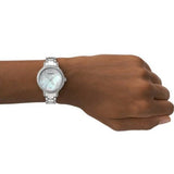  Shop Authentic Emporio Armani Cleo Crystals Mother Of Pearl Dial Silver Steel Strap Watch For Women - AR11484 - Luxxuri