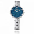 Swarovski Cosmopolitan Blue Dial Silver Steel Strap Watch for Women - 5517790